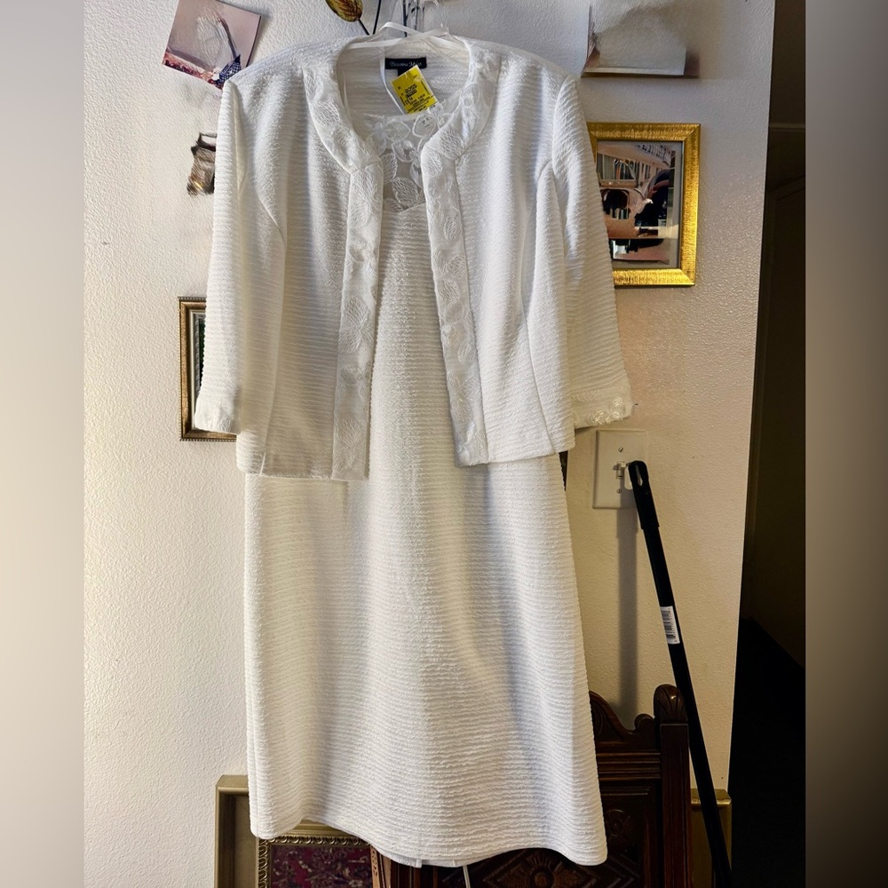 Elegant White Wedding Dress with Jacket